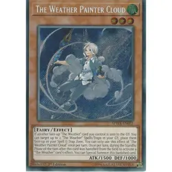 The Weather Painter Cloud Yu-Gi-Oh! SPWA-EN031 1st Secret Rare - Image 1