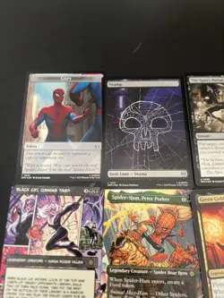 Magic The Gathering Marvel Spiderman Cards Lot Mostly Foils 16 Cards - Image 2