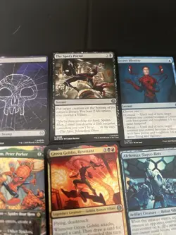 Magic The Gathering Marvel Spiderman Cards Lot Mostly Foils 16 Cards - Image 3