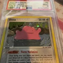 2004 Ditto 4/112 PSA 9 Mint Rare Reverse Holo Pokemon Card Pop 72 Swirl - Image 3