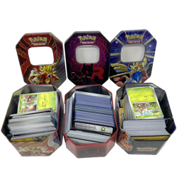 Pokemon Cards Job Lot Unsorted Bundle 400+ Cards Vintage & Modern Collectors tin - Image 2