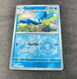 Pokemon Surging Sparks Quaxwell Reverse Holo Common Card 051/191 NM - Image 1