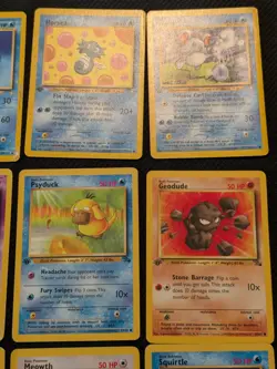 1st Edition Pokemon Card Lot WOTC KABUTO Neo Rocket Fossil Gym LP/HPLot 14 - Image 3