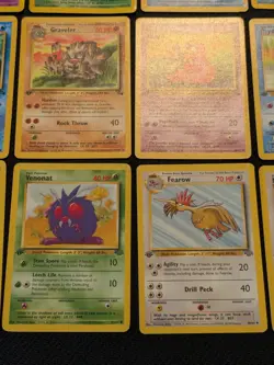 1st Edition Pokemon Card Lot WOTC KABUTO Neo Rocket Fossil Gym LP/HPLot 14 - Image 5