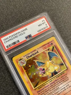 🔥 Charizard HOLO Base Set 1999 PSA 8 Near Mint NM 4/102 Pokemon Card - Image 3