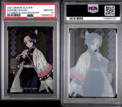 2021 CARDDASS DEMON SLAYER: KIMETSU NO YAIBA STAINED GLASS CARDS SHINOBU KOCHO - Image 1
