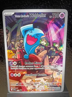 Team Rocket's Wobbuffet 203 Sv: Scarlet & Violet Promo Cards Holo NM excellent - Image 1