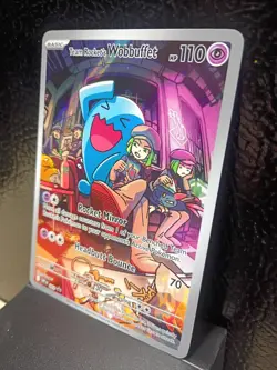 Team Rocket's Wobbuffet 203 Sv: Scarlet & Violet Promo Cards Holo NM excellent - Image 2