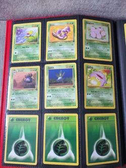 WOTC 1999 Holo Rare Pokemon Card Bundle Base Set Jungle Fossil Binder x81 Cards - Image 5
