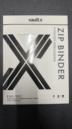 Vault X Exo-Tec Zip Binder SV10.5 9 Pocket 360 Cards - Pokemon White Flare *NEW* - Image 1