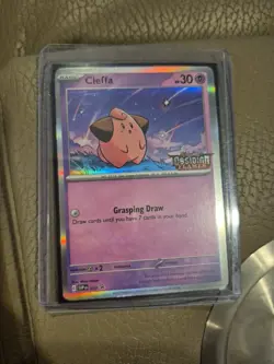 Pokemon Card Cleffa SVPEN 037 Obsidian Flames Stamped Promo NM - Image 1