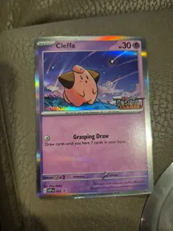 Pokemon Card Cleffa SVPEN 037 Obsidian Flames Stamped Promo NM - Image 3