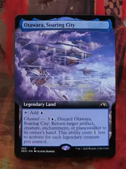 MTG Card: Otawara, Soaring City (Kamigawa: Neon Dynasty) EXTENDED ART - Image 1
