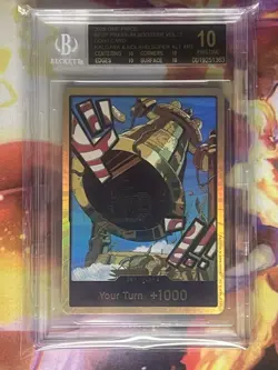 POP 1 BLACK LABEL! 2025 ONE PIECE PRB02 KALGARA-GOLD DON!! CARD BGS 10 - Image 1
