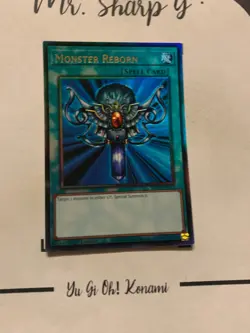 MONSTER REBORN - 1st EDITION RA03-EM052 ENGLISH Yu-Gi-Oh! CARD ULTRA RARE HOLO - Image 2