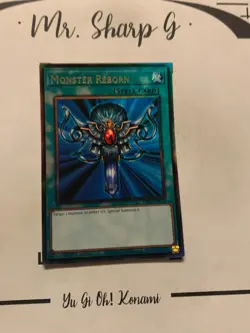 MONSTER REBORN - 1st EDITION RA03-EM052 ENGLISH Yu-Gi-Oh! CARD ULTRA RARE HOLO - Image 3