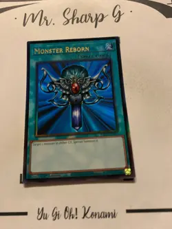MONSTER REBORN - 1st EDITION RA03-EM052 ENGLISH Yu-Gi-Oh! CARD ULTRA RARE HOLO - Image 4