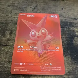 Pokemon TCG Red Victini Card 172/086 White Flare English Edition - Image 1