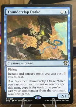 MTG - Thunderclap Drake - Commander: Outlaws of Thunder Junction - NM - Image 1
