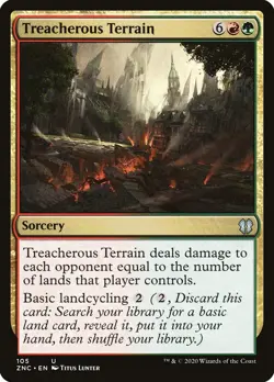 Treacherous Terrain [Zendikar Rising Commander] Near Mint - Image 1