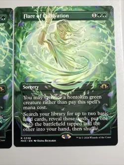 x1 Flare of Cultivation (Borderless) Modern Horizons 3 Rare NM (Pack Fresh) MTG - Image 2