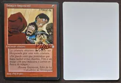 SIGNED MtG Magic Phil Foglio Artist Proof _ Spanish Ice Age _ IMPOSING VISAGE _ - Image 1