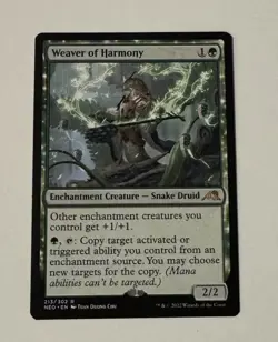 MTG Weaver of Harmony - Kamigawa Neon Dynasty NM - Image 1