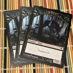 Wolf Token x3 - Innistrad #6 MTG Free Shipping - Image 1