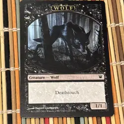 Wolf Token x3 - Innistrad #6 MTG Free Shipping - Image 3