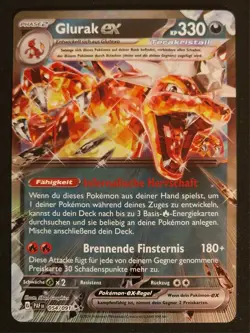 Pokemon Karte Glurak Ex DE 054/091 Paldeas Schicksale Near Mint TCG Blitzversand - Image 1