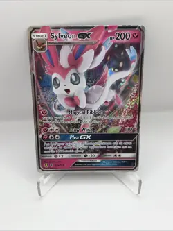 Sylveon GX 92a/145 Ultra Rare Guardians Rising Sun & Moon Alternate Art Pokemon - Image 1
