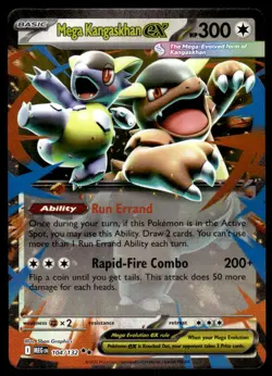 Pokemon TCG ME01: Mega Evolution #104/132 Mega Kangaskhan ex NM - Image 1
