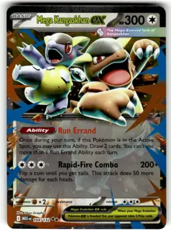 Pokemon TCG ME01: Mega Evolution #104/132 Mega Kangaskhan ex NM - Image 1
