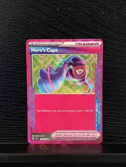 Hero's Cape (Ace Spec Rare) 152/162 Pokemon TCG Temporal Forces - NM - Image 1