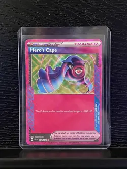 Hero's Cape (Ace Spec Rare) 152/162 Pokemon TCG Temporal Forces - NM - Image 3