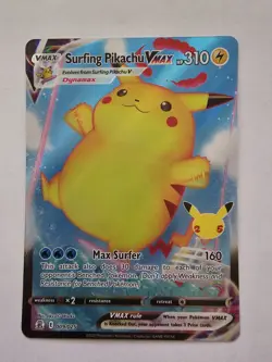 Surfing Pikachu VMAX | Full Art Holo | LP | Celebrations | 009/025 | Pokemon - Image 1