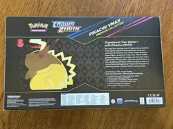 Pokemon TCG Crown Zenith Pikachu VMax Premium Col. Box - 7 Packs NEW SEALED - Image 2