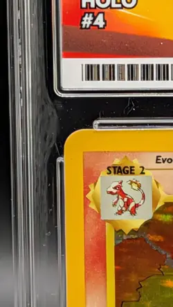Pokemon TCG Charizard Holofoil Base Set 4/102 1999 ACE Graded 6 - Image 4