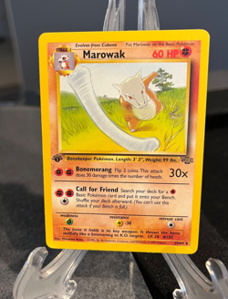 Marowak Pokemon 1st Edition 39/64 Jungle Uncommon NM 1999 WOTC - Image 1