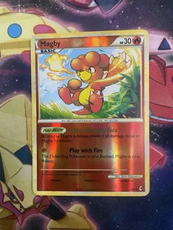 Pokemon Magby 46/95 Call of Legends Reverse Holo LP - Image 1