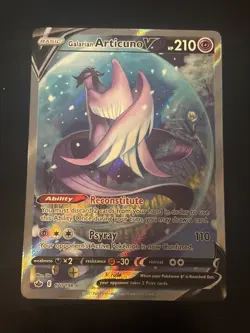 Pokemon TCG Galarian Articuno V 170/198 Chilling Reign Alternate Art NM - Image 1