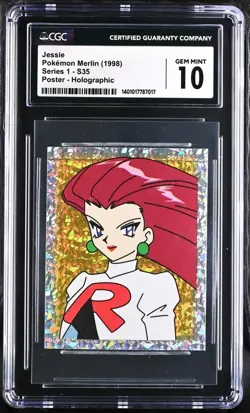 Pokemon Jessie S35 Holo Merlin Series 1 - CGC 10 - Image 1