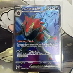 2025 Pokemon Journey Together N's Zoroark ex #175/159 Full Art Ultra Rare - Image 4