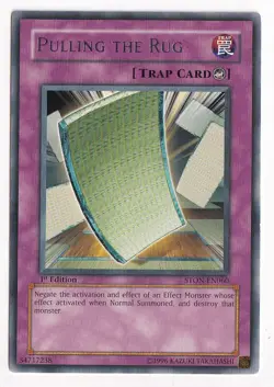 YUGIOH-1x- Pulling the Rug - Silver Rare - STON-EN060 - 1st Edition - Image 1