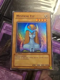 YuGiOh Mystical Elf LOB-062 1st edition Super Rare - Image 1