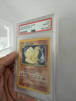 1999 Pokemon Ninetails Holo Base Set PSA 8 NM-MT 8/102 WOTC Graded Card Rare - Image 2