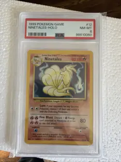 1999 Pokemon Ninetails Holo Base Set PSA 8 NM-MT 8/102 WOTC Graded Card Rare - Image 4