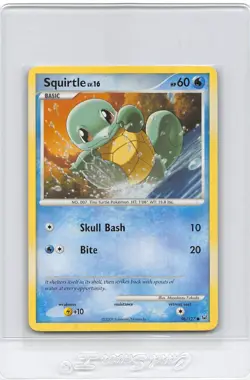 SQUIRTLE 96/127 - NON-Holo COMMON - PLATINUM - 2009 NINTENDO Pokemon Card - NM - Image 1