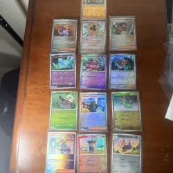 Pokeball Pattern Holo Lot Of 13 Cards Trainers Rotom Dreepy Nm - Image 1