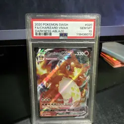 Pokemon Darkness Ablaze Charizard VMAX Full Art Ultra Rare Card 20/189 PSA 10 - Image 1